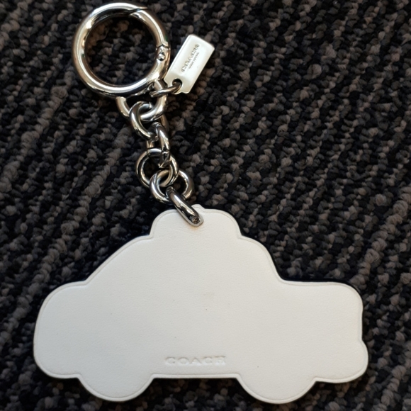 Coach NYC Leather Yellow Taxi Cab Key Chain - Picture 2 of 2